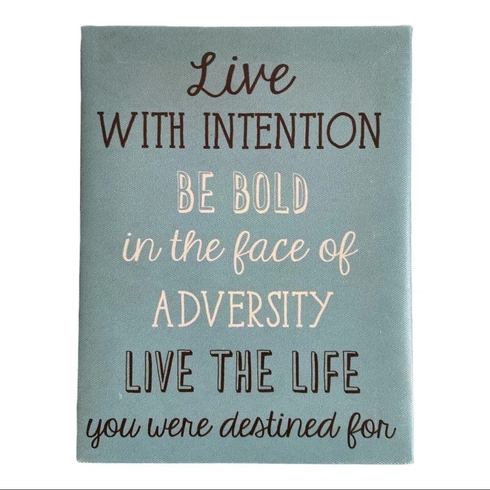 Canvas Wall Decor Sign 6.5”x8.5”